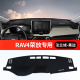 莎米特 适用丰田荣放rav4仪表台避光垫 威兰达汽车用品遮阳防晒垫内饰件 20款荣放-避光垫法兰绒黑边