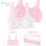 Hello Kitty少女内衣文胸背心女童青春发育期纯棉吊带透气女孩抹胸女学生初中 C款棉背部 [不可拆夹棉款] 55519 均码 70A/上胸围68-72cm