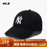 MLB帽子男女情侣棒球帽大标软顶鸭舌帽四季运动帽3ACP6601N-50BKS-F