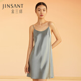 金三塔真丝睡衣女桑蚕丝美肤性感吊带裙睡裙家居服七夕情人节礼物