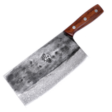 周大锤 大马士革千层刀 手工锻打 VG10 厨师刀切菜刀家用厨房切肉切片刀