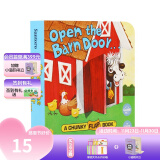 凯迪克图书 点读版Open the Barn Door 打开谷仓的门 翻翻书 游戏设计 0-3岁（不含点读笔） 手掌书