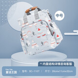 婧麒（JOYNCLEON）妈咪包多功能大容量背奶包孕妇双肩妈妈包母婴包外出婴儿包 jwc1266梦幻塔（中号无配件）