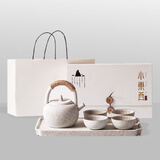 爱奢尔年会伴手礼元旦礼品圣诞节礼物乔迁故宫文创茶具整套高档套装礼盒 退休礼物送男女士领导爸爸父亲领导茶具日式提梁壶套装 退伍礼物定制公司年终周年庆纪念品客户随手礼员工奖品