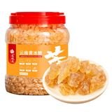 农纪元正宗云南中颗粒多晶黄冰糖1.5kg罐装【老冰糖块】煲汤炖甜品泡酒