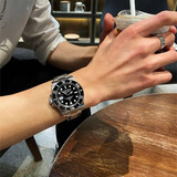 【二手99新】劳力士男表 自动机械后升级改装潜航者黑绿水鬼游艇后换外壳男神款奢侈品40表径 劳力士3135 劳力士3135-后改黑水鬼