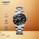 浪琴（LONGINES）彭于晏推荐 瑞士手表 康卡斯潜水系列 机械钢带男表L37414566