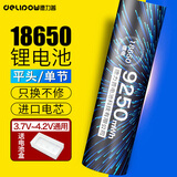 德力普（Delipow）18650锂电池3.7V-4.2V大容量9250mWh强光手电筒专用充电电池 麦克风/头灯/航模/小风扇等通用