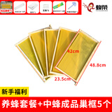 蜂荣标准十框中蜂箱七框煮蜡诱蜂箱全杉木土养箱全套加厚养蜜蜂箱蜂巢 蜂荣蜂箱新手养蜂套餐25礼