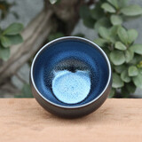 宋匠建盏茶杯高档主人杯单杯陶瓷水杯喝茶杯男士礼物大师级茶碗茶盏 曹柳兴蓝麒麟将军盏