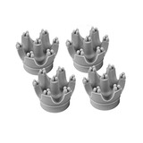 倍力加智能电动头部颈椎按摩仪生发猫咪头皮按摩器全自动疏通经络礼物 按摩爪一套（4个）灰色