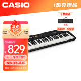 卡西欧（CASIO）电子琴CTS200黑色时尚便携潮玩儿童成人娱乐学习61键单机款