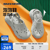 斯凯奇（Skechers）泡泡鞋丨凉鞋厚底洞洞鞋女增高缓震夏季2024年