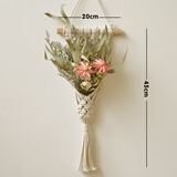 丹斯提尼ins干花墙贴墙面装饰手工编织墙上挂件客厅卧室壁挂壁饰卡片墙饰 网兜干花组合2