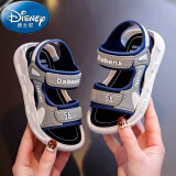 迪士尼（Disney）男童凉鞋2024新款夏季防滑软底儿童沙滩鞋男孩鞋子女童中大童凉鞋 蓝色 22 (内长15厘米约2岁)