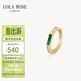LOLA ROSE罗拉玫瑰八边形戒指宝石个性简约生日礼物送女友