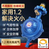 际工液化气煤气减压阀煤气罐家用新国标防爆低压安全阀燃气管自闭阀门 1.2L减压阀+2m煤气管（赠）