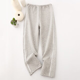 淑乐斯 护理服 易穿脱男女秋冬夹棉拉链款 骨折病人衣服 瘫痪卧床康复服 浅灰裤子【女款】 XXL