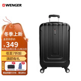 威戈（WENGER）瑞士军士刀24吋密码锁行李箱商务旅行拉杆箱黑S631115109068