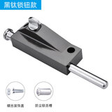 固比特（GUBITE）旋转门地插锁木门有框玻璃门明装弹簧地插销落地锁脚踏自动插销锁 锁钮--黑钛款