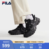 斐乐（FILA）休闲鞋猫爪鞋5代运动鞋2024春季新款男鞋老爹鞋 黑-BK 41