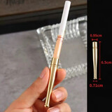 趣野纯铜过滤烟嘴可拆卸可清洗铜烟杆金属过滤芯粗中细通用黄铜烟嘴