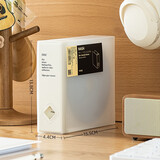 时代良品名片册简约120片CD盒光盘大容量专辑碟片收纳盒创意便携车载CD收纳册 白色24入