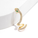 Qlady小蛇耳钉女2025年新款气质高级感耳骨钉小众独特耳环女轻奢耳饰