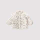 巴厘小猪女童冬季加厚保暖2024新款宝宝夹棉外套公主风棉袄儿童 小樱花 80 cm