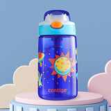 contigo 【精品版】康迪克儿童吸管水杯塑料杯学生防漏运动水杯水瓶400ml 太空旅行400ml