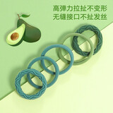 歌妮（Goody）橡皮筋扎头绳女毛巾发圈高弹力棉柔不伤发不变形发绳发饰 绿色