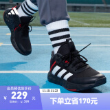 adidas OWNTHEGAME 2.0中帮团队款实战运动篮球鞋男子阿迪达斯 黑/红/银白 42.5