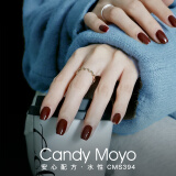 CandyMoyo健康0毒水性指甲油美甲持久显白不可撕拉无需照灯CMS394 安可拉红