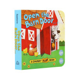 凯迪克图书 点读版Open the Barn Door 打开谷仓的门 翻翻书 游戏设计 0-3岁（不含点读笔） 手掌书