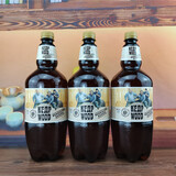 波罗的海棕熊进口啤酒1.35升*3桶俄罗斯原装雪松树未过滤啤酒精酿黄啤清爽 雪松树 未过滤 1350mL 3桶