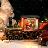五月家圣诞节礼物音乐盒火车头八音盒装饰摆件玩具送儿童生日礼物水晶球
