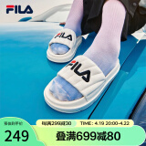 斐乐（FILA）女鞋运动拖鞋厚底凉拖沙滩鞋漂流船 奶白-GD 35.5