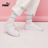 彪马（PUMA）厚底鞋|增高百搭小白鞋松糕鞋女休闲板鞋PLATFORM 364040 白-金色-04 37