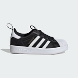 阿迪达斯（adidas）童鞋春秋款男女小童经典三叶草弹力鞋带贝壳头运动鞋IH3503