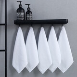 逸畅白色毛巾纯棉小方巾幼儿园航空巾酒店毛巾宾馆美容院毛巾擦手抹布 40g方巾30*30（优质棉） 10条