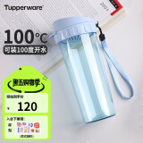 特百惠（Tupperware）茶韵500ML塑料杯 男女学生便携办公用水杯子大容量双饮口 冰水蓝