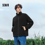 森马夹克男冬季毛绒外套情侣摇粒绒内搭中性时尚立领上衣101724108205