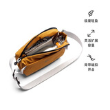Bellroy澳洲Lite Sling Mini 4L迷你轻行胸包男女户外防水斜挎包 古铜黄4L