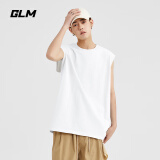 GLM夏季宽松无袖男士背心潮牌ins打底衫运动健身坎肩