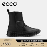 爱步（ECCO）靴子女 2024年秋季新品女士时尚潮流高帮休闲女靴 灵动218313 黑色21831351052 37