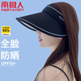 南极人（Nanjiren）防晒帽女遮阳帽夏季太阳帽防紫外线渔夫帽空顶帽透气帽女士登山帽