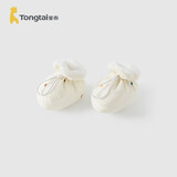 童泰（TONGTAI）童泰新生婴儿秋冬纯棉宝宝步前护脚棉鞋TS43Y219-DS巧克力白m