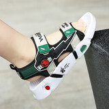 轩途诗新款夏季儿童凉鞋男中大童防滑软底男孩小童魔术贴凉鞋男沙滩鞋