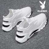 花花公子凉鞋男鞋夏季运动透气休闲网面鞋子男士软底防滑沙滩外穿包头凉鞋 白色WPL220235 40