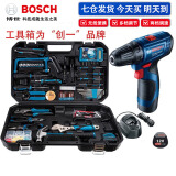 博世（BOSCH） 电动螺丝刀家用充电式手电钻GSR120-Li锂电钻工具箱正反转起子机 【进口单电】+创一工具箱108件套